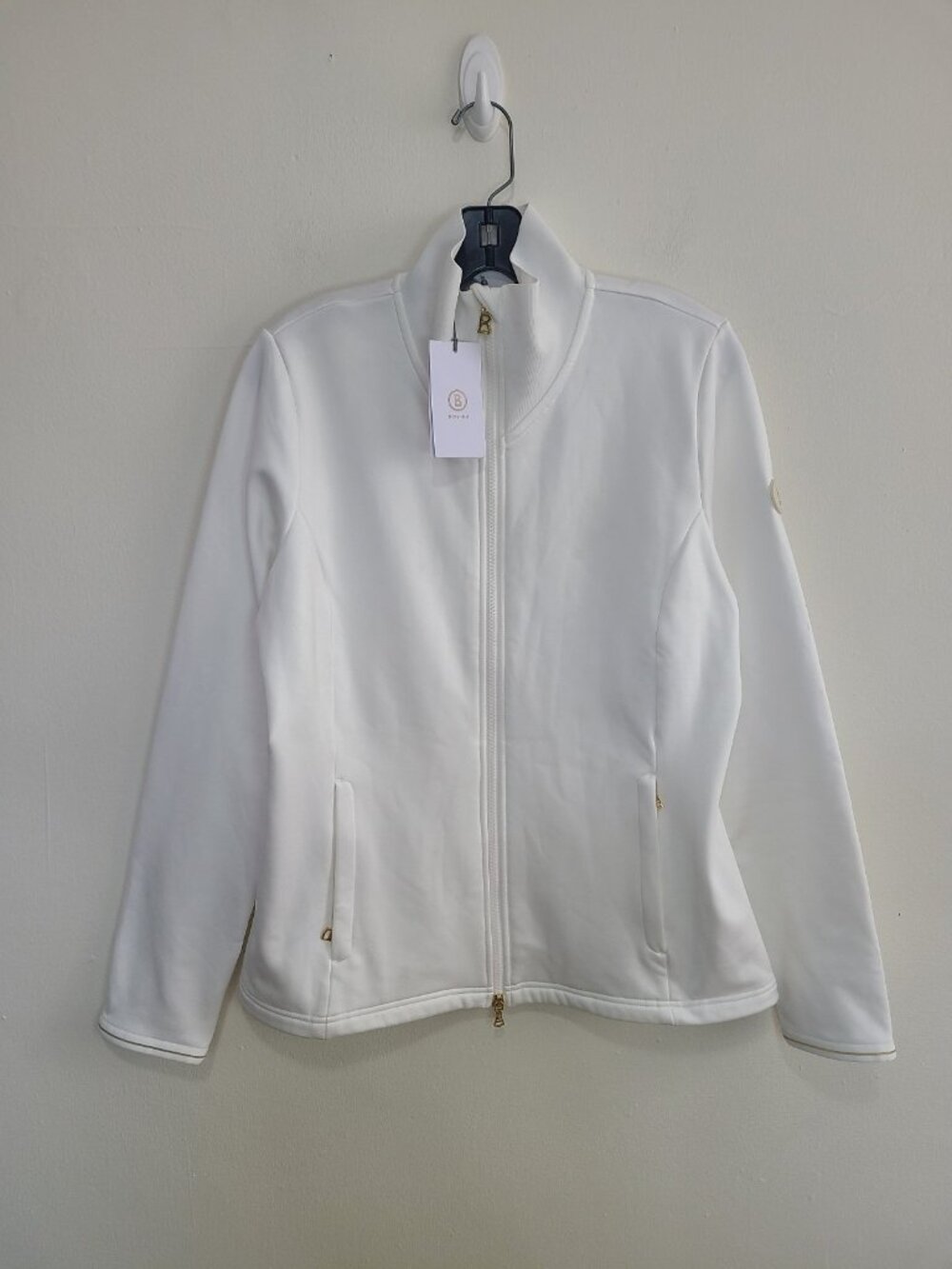 NWT Bogner Camy Hybrid Jacket Full Zip Women's size 12 White